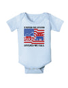 United We Stand Divided We Fall Baby Bodysuit One Piece-Baby Romper-TooLoud-Light-Blue-06-Months-Davson Sales