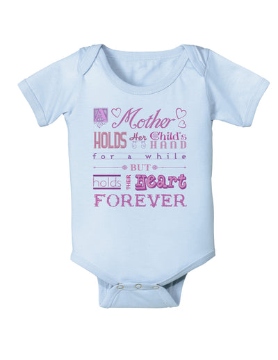 A Mother Holds Mother's Day Infant Onesie-TooLoud-Light-Blue-06-Months-Davson Sales