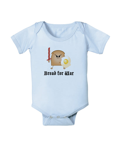 Bread for War Baby Bodysuit One Piece-Baby Romper-TooLoud-Light-Blue-06-Months-Davson Sales