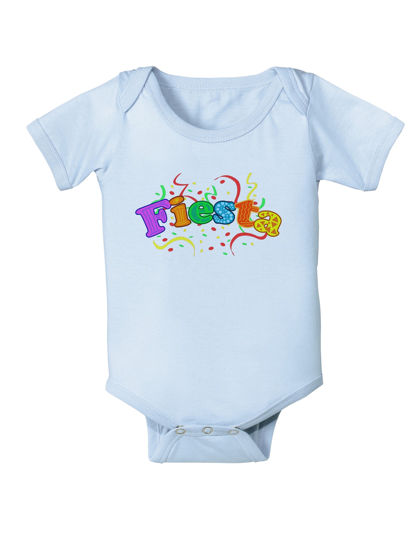 Fiesta! Infant Onesie-TooLoud-Light-Blue-06-Months-Davson Sales