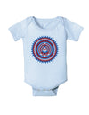 Psychedelic Peace Patriotic Baby Bodysuit One Piece-Baby Romper-TooLoud-Light-Blue-06-Months-Davson Sales