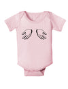 Shrugging Hands Baby Bodysuit One Piece-Baby Romper-TooLoud-Light-Pink-06-Months-Davson Sales