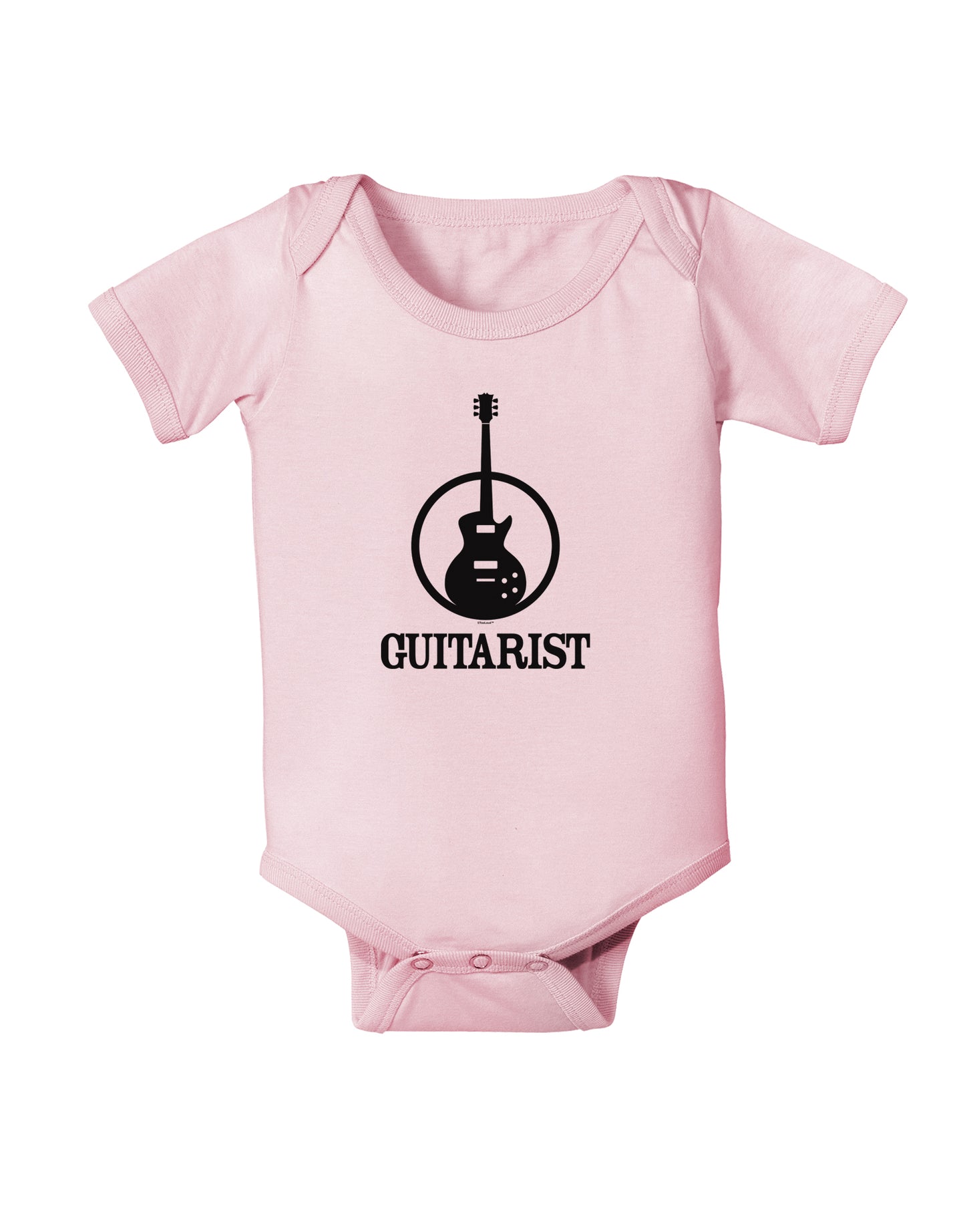 Guitarist Baby Bodysuit One Piece-Baby Romper-TooLoud-Light-Pink-06-Months-Davson Sales