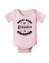 Great Dads get Promoted to Grandpas Infant Onesie-TooLoud-Light-Pink-06-Months-Davson Sales