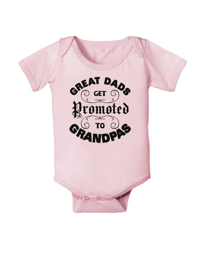 Great Dads get Promoted to Grandpas Infant Onesie-TooLoud-Light-Pink-06-Months-Davson Sales