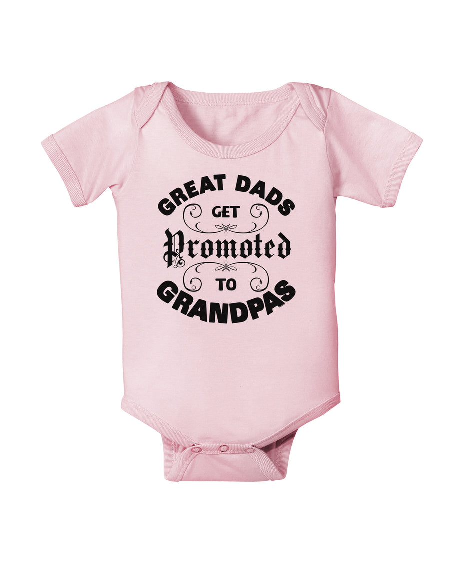 Great Dads get Promoted to Grandpas Infant Onesie-TooLoud-White-06-Months-Davson Sales