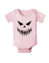 Scary Evil Jack O' Lantern Pumpkin Face Baby Bodysuit One Piece-Baby Romper-TooLoud-Light-Pink-06-Months-Davson Sales