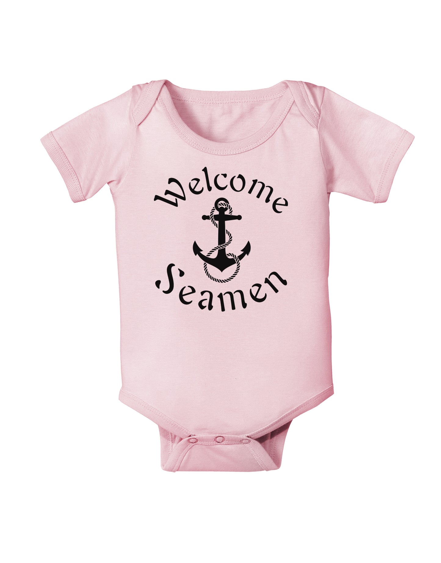 Welcome Seamen Infant Onesie-TooLoud-Light-Pink-06-Months-Davson Sales