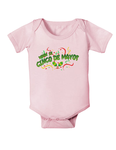 When is Cinco de Mayo? Infant Onesie-TooLoud-Light-Pink-06-Months-Davson Sales