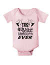 This Guy Has The Best Grandpa Ever Baby Bodysuit One Piece-Baby Romper-TooLoud-Light-Pink-06-Months-Davson Sales