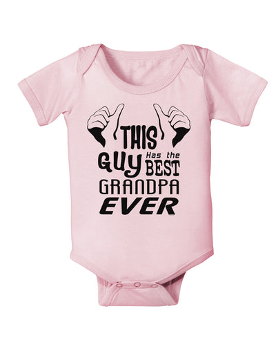 This Guy Has The Best Grandpa Ever Baby Bodysuit One Piece-Baby Romper-TooLoud-Light-Pink-06-Months-Davson Sales