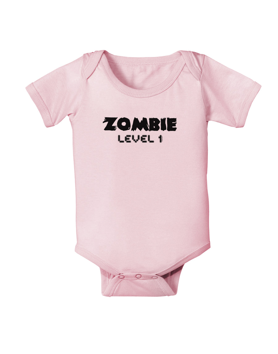 Zombie Level 1 - Funny - Halloween Baby Bodysuit One Piece-Baby Romper-TooLoud-White-06-Months-Davson Sales