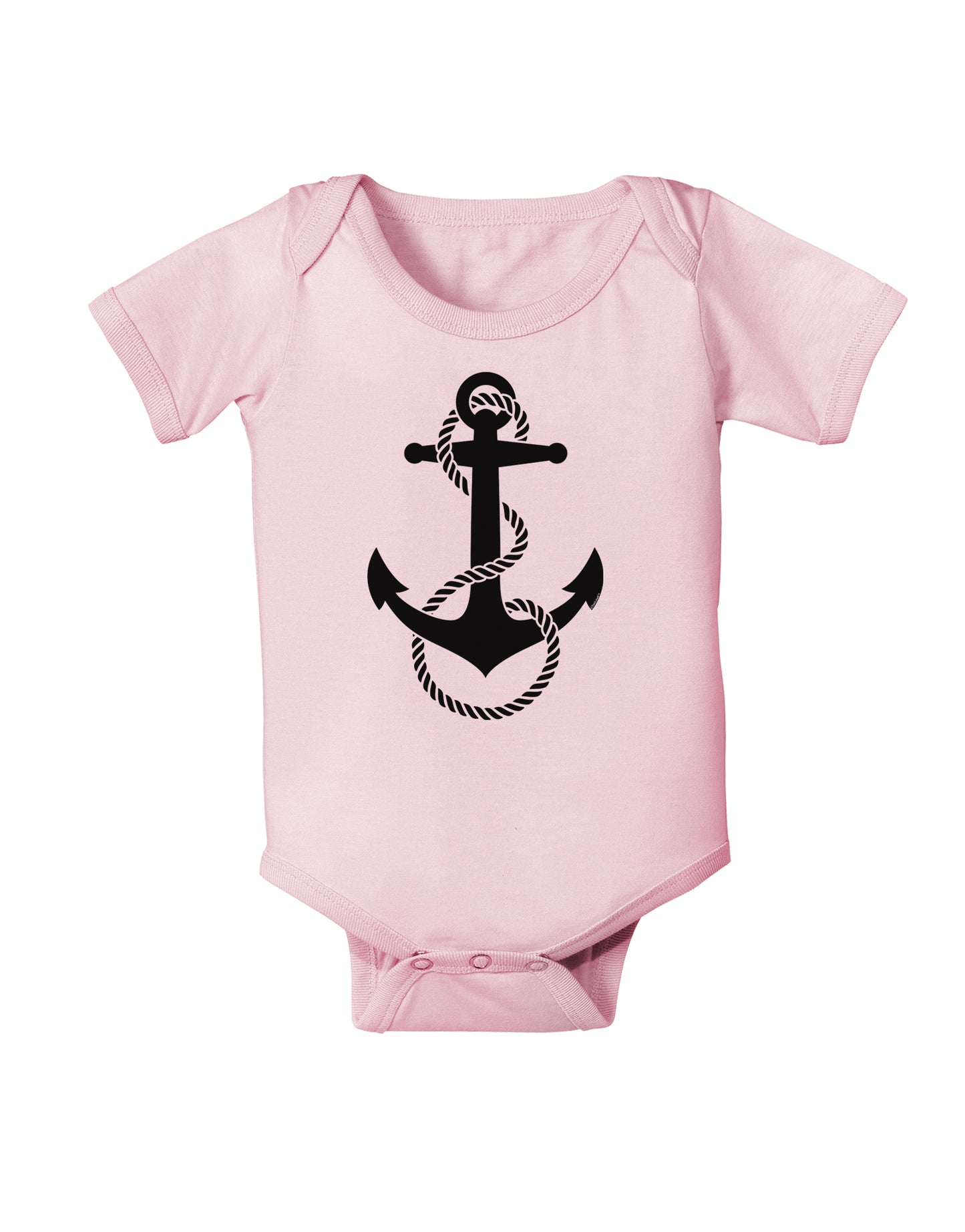Nautical Sailor Rope Anchor Infant Onesie-TooLoud-Light-Pink-06-Months-Davson Sales