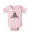 Subdued Don't Tread On Me Gadsden Flag Rattlesnake Infant Onesie-Baby One-Pieces-TooLoud-Light-Pink-06-Months-Davson Sales