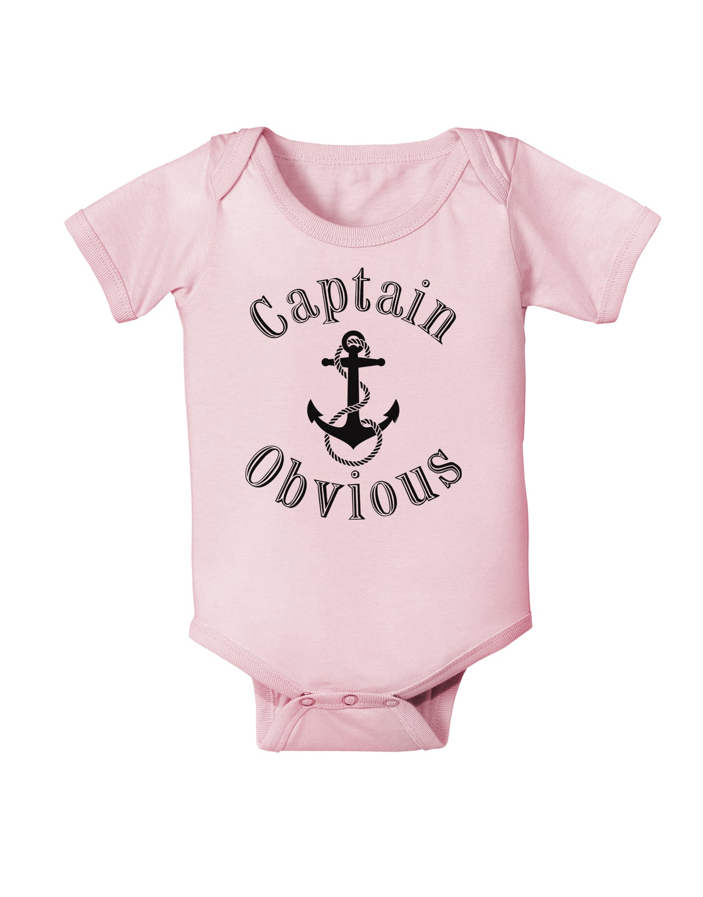Captain Obvious Funny Infant Onesie-TooLoud-Light-Pink-06-Months-Davson Sales