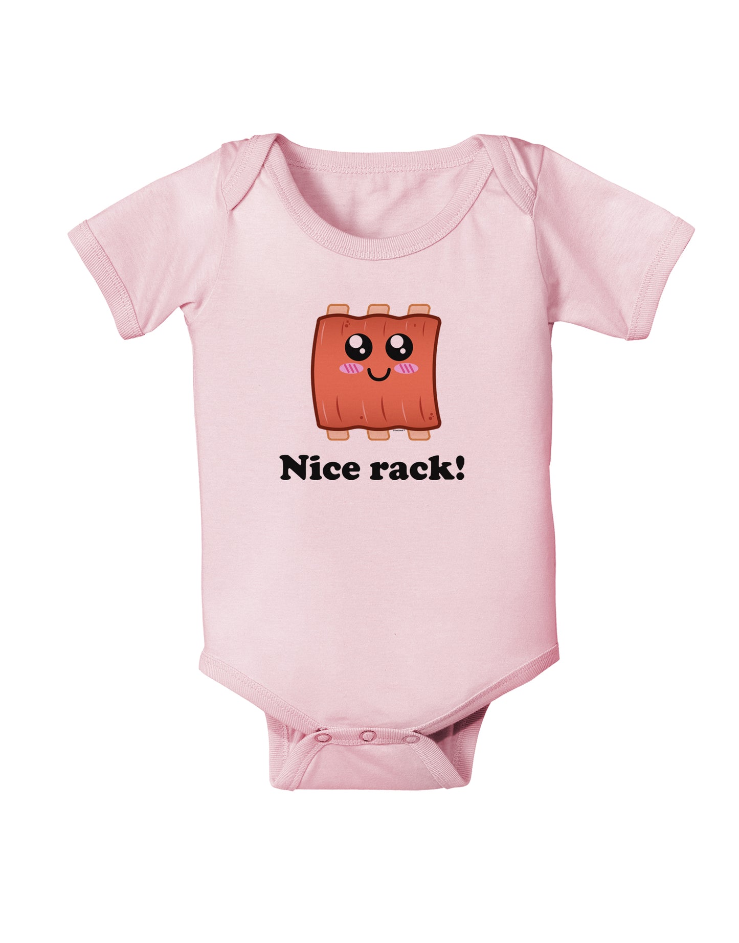 Nice Rack Baby Bodysuit One Piece-Baby Romper-TooLoud-Light-Pink-06-Months-Davson Sales