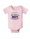 All-American Boy Baby Bodysuit One Piece-Baby Romper-TooLoud-Light-Pink-06-Months-Davson Sales
