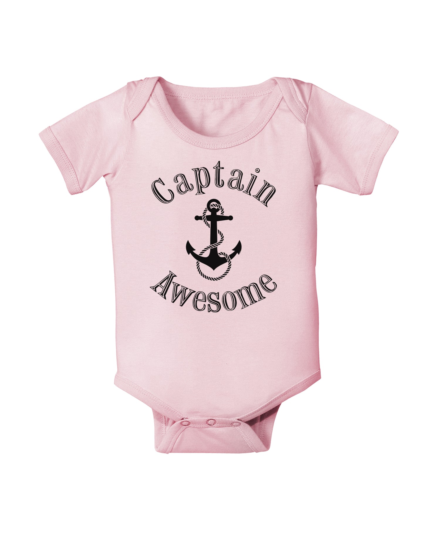 captain Awesome Funny Infant Onesie-TooLoud-Light-Pink-06-Months-Davson Sales