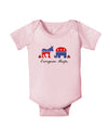 Everyone Poops Donkey Elephant Baby Bodysuit One Piece-Baby Romper-TooLoud-Light-Pink-06-Months-Davson Sales
