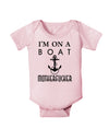 I'm on a Boat Motherfucker Infant Onesie-TooLoud-Light-Pink-06-Months-Davson Sales