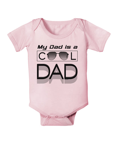 My Dad is a Cool Dad Baby Bodysuit One Piece-Baby Romper-TooLoud-Light-Pink-06-Months-Davson Sales