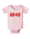 ADHD Lightning Bolt Rockstar Baby Bodysuit One Piece-Baby Romper-TooLoud-Light-Pink-06-Months-Davson Sales