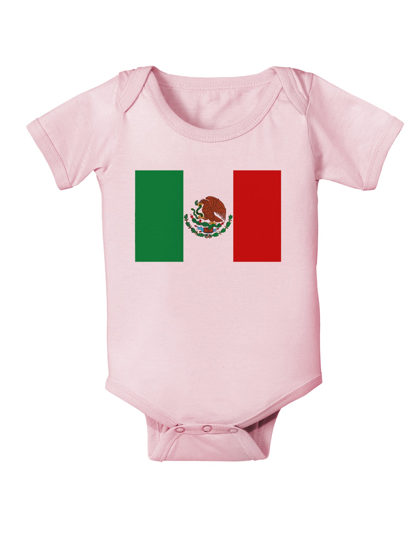 Mexican Flag Infant Onesie-TooLoud-Light-Pink-06-Months-Davson Sales