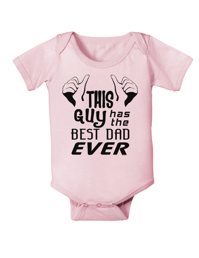 This Guy Has The Best Dad Ever Baby Bodysuit One Piece-Baby Romper-TooLoud-Light-Pink-06-Months-Davson Sales