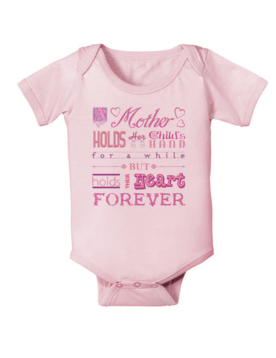 A Mother Holds Mother's Day Infant Onesie-TooLoud-Light-Pink-06-Months-Davson Sales