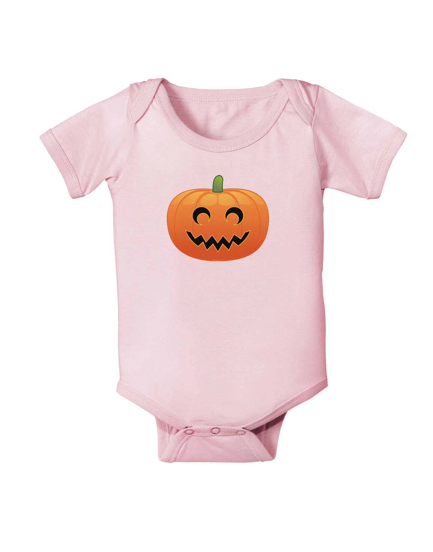 Jack-o-lantern Baby Bodysuit One Piece-Baby Romper-TooLoud-Light-Pink-06-Months-Davson Sales