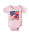 United We Stand Divided We Fall Baby Bodysuit One Piece-Baby Romper-TooLoud-Light-Pink-06-Months-Davson Sales