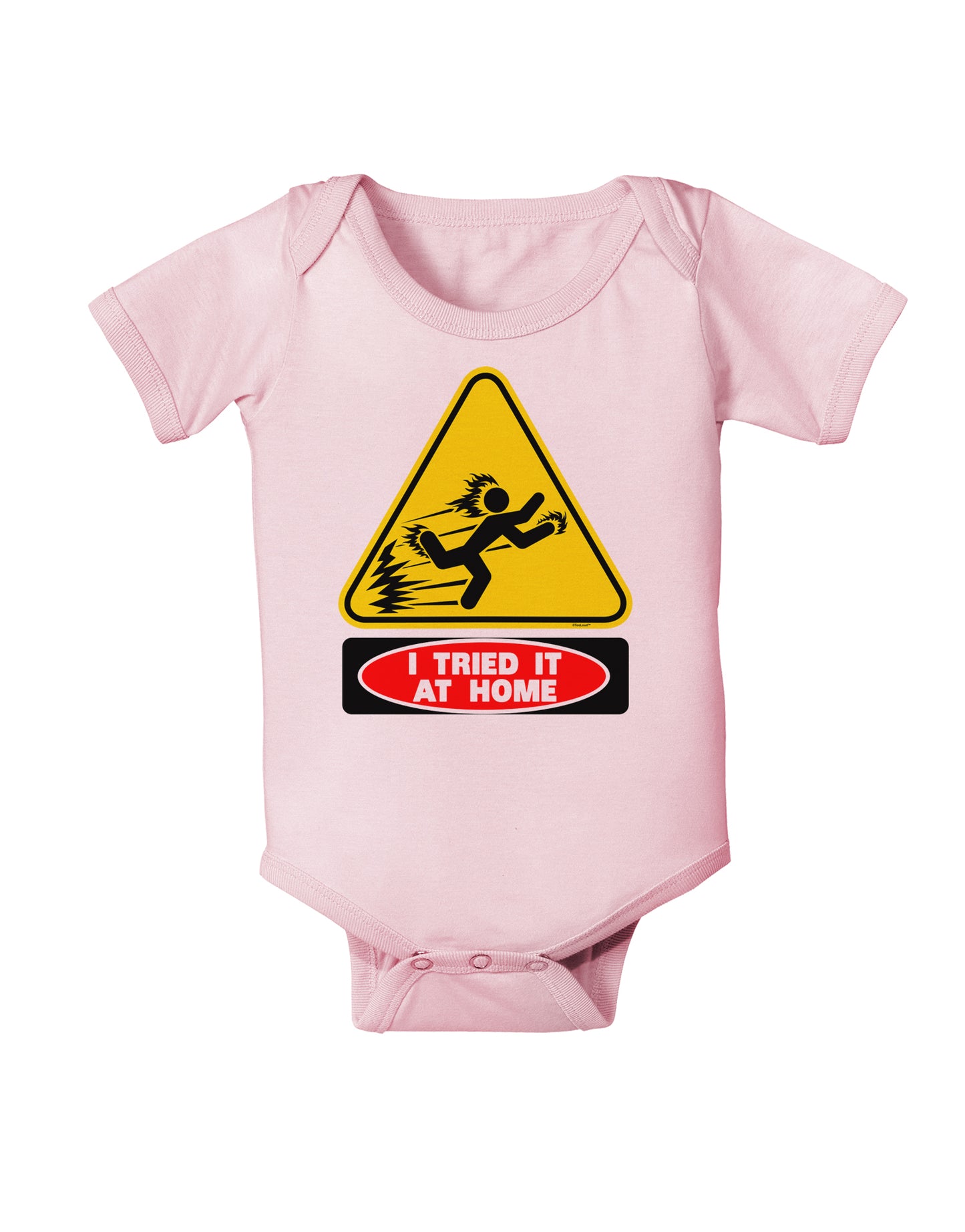 I Tried It At Home Infant Onesie-TooLoud-Light-Pink-06-Months-Davson Sales