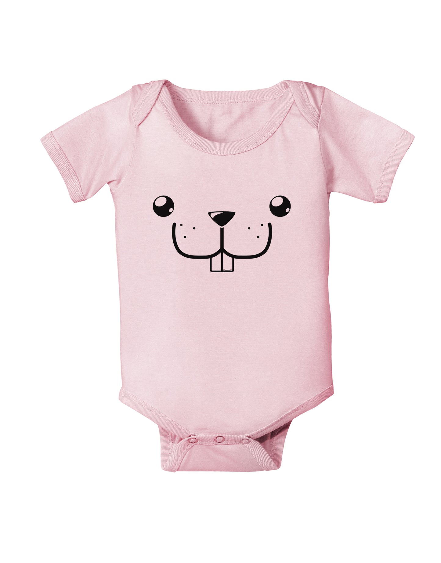 Kyu-T Face - Buckley the Beaver Infant Onesie-TooLoud-Light-Pink-06-Months-Davson Sales