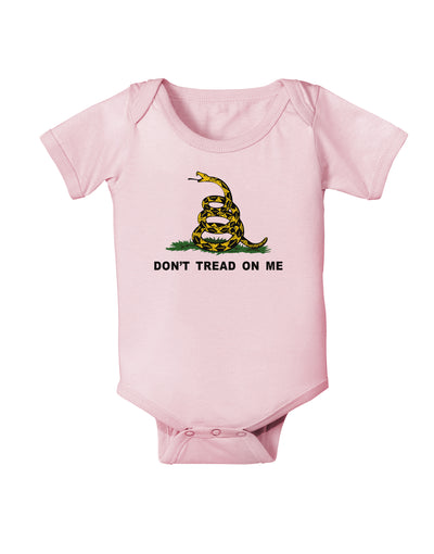 Don't Tread On Me Gadsden Flag Rattlesnake Infant Onesie-TooLoud-Light-Pink-06-Months-Davson Sales