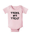 Trick or Treat Halloween Pumpkin Baby Bodysuit One Piece-Baby Romper-TooLoud-Light-Pink-06-Months-Davson Sales