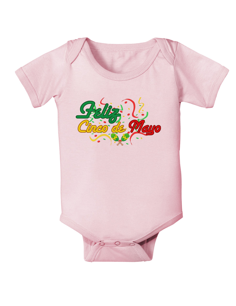 Feliz Cinco De Mayo Infant Onesie-TooLoud-White-06-Months-Davson Sales