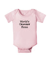 World's Okayest Boss Text - Boss Day Baby Bodysuit One Piece-Baby Romper-TooLoud-Light-Pink-06-Months-Davson Sales