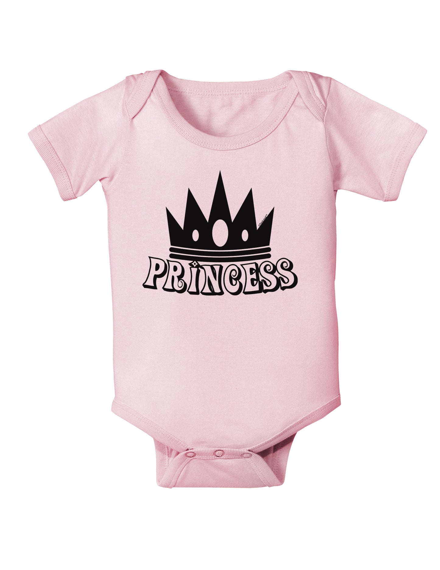 Princess Baby Bodysuit One Piece-Baby Romper-TooLoud-Light-Pink-06-Months-Davson Sales