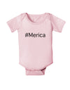 #Merica Baby Bodysuit One Piece-Baby Romper-TooLoud-Light-Pink-06-Months-Davson Sales