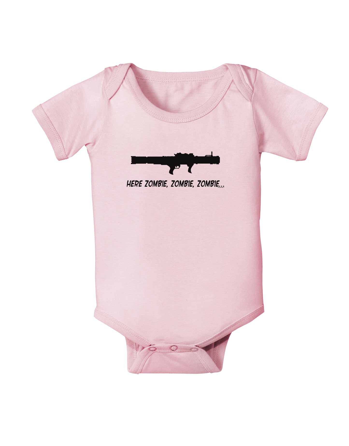 Here Zombie Zombie Zombie Bazooka Infant Onesie-TooLoud-Light-Pink-06-Months-Davson Sales