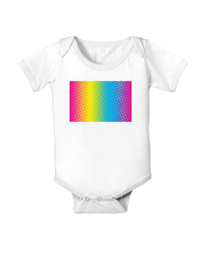 CMY Graphic Rainbow Baby Bodysuit One Piece-Baby Romper-TooLoud-White-06-Months-Davson Sales