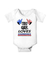 This Girl Loves America Baby Bodysuit One Piece-Baby Romper-TooLoud-White-06-Months-Davson Sales