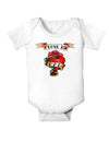 Tattoo Heart I Love My Dad Baby Bodysuit One Piece-Baby Romper-TooLoud-White-06-Months-Davson Sales