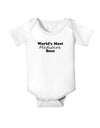 World's Most Mediocre Boss - Boss Day Baby Bodysuit One Piece-Baby Romper-TooLoud-White-06-Months-Davson Sales