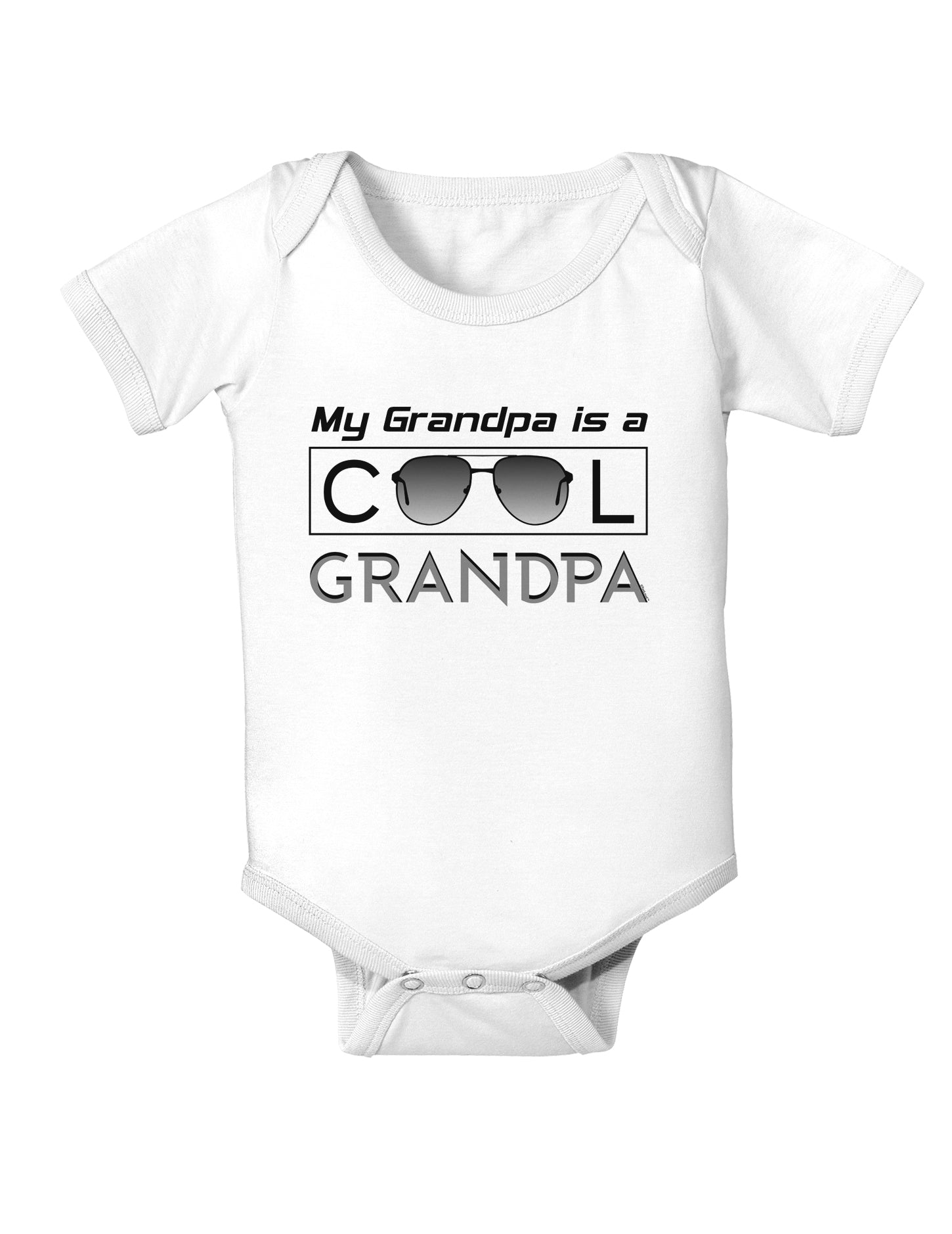 My Grandpa is a Cool Grandpa Baby Bodysuit One Piece-Baby Romper-TooLoud-White-06-Months-Davson Sales