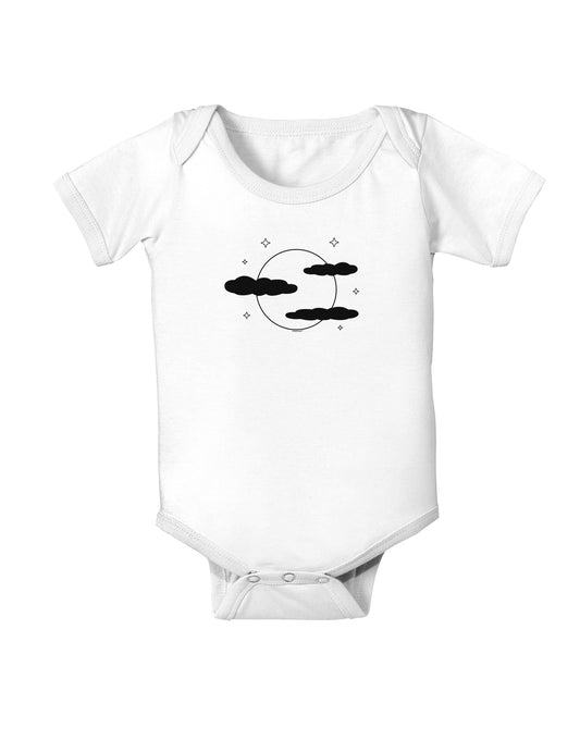 Moon and Stars - Halloween Baby Bodysuit One Piece-Baby Romper-TooLoud-White-06-Months-Davson Sales