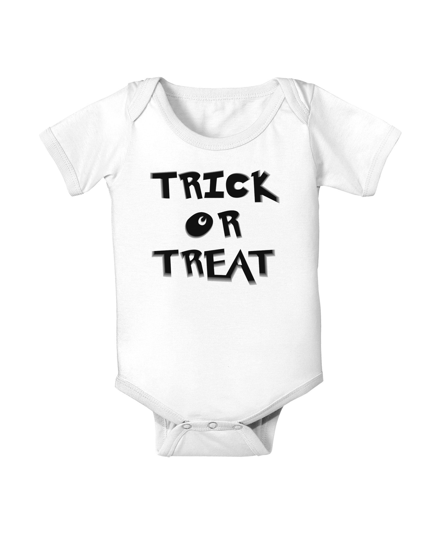 Trick or Treat Halloween Pumpkin Baby Bodysuit One Piece-Baby Romper-TooLoud-White-06-Months-Davson Sales