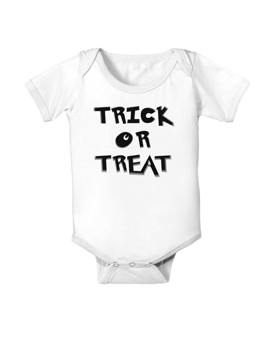 Trick or Treat Halloween Pumpkin Baby Bodysuit One Piece-Baby Romper-TooLoud-White-06-Months-Davson Sales