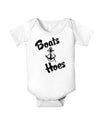 Boats and Hoes Infant Onesie-TooLoud-White-06-Months-Davson Sales
