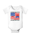 United We Stand Divided We Fall Baby Bodysuit One Piece-Baby Romper-TooLoud-White-06-Months-Davson Sales